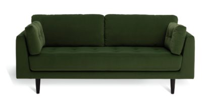 f567efe3da0d4753b7df7326bc449808eb664283b5ebcac2acfa23a94eca2a83.jpg An Image of Habitat Kleo Fabric 3 Seater Sofa - Forest Green