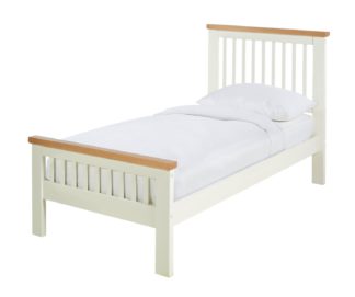An Image of Argos Home Aubrey Single Wooden Bed Frame - Two Tone