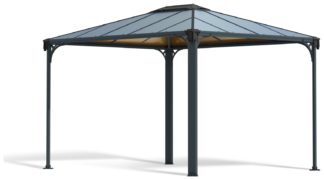 An Image of Palram Martinique 3600 Gazebo - Grey