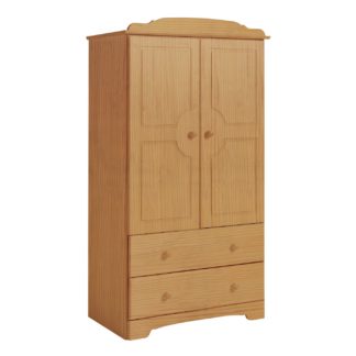 An Image of Argos Home Nordic 2 Door 2 Drawer Wardrobe - Pine