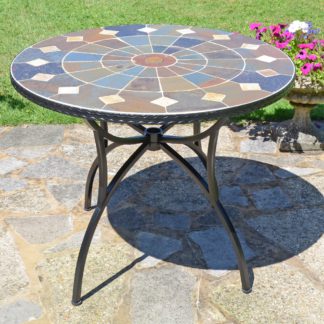 An Image of Glendale 91cm Patio Table Brown