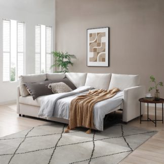 An Image of Miller Corner Sofa Bed Natural