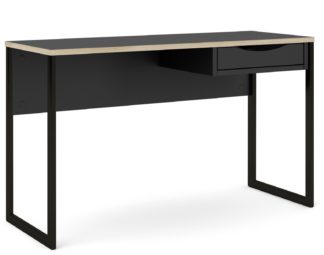 An Image of Tvilum Function Plus 1 Drawer Office Desk - Black