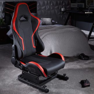 An Image of XR Racing Drift 2.1 Audio Racing Seat with Sliders for XR Racing Rig and Vibration Black