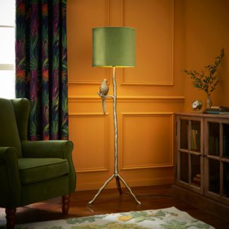 An Image of Gold Parrot Tripod Floor Lamp Gold
