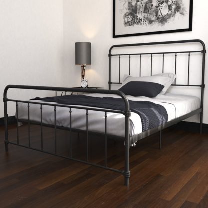 An Image of Dorel Home Wallace Metal Bed Bronze