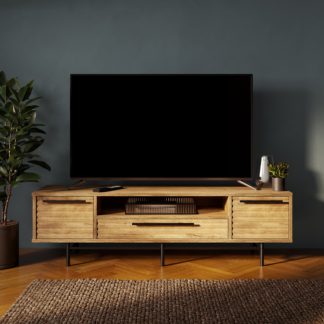 An Image of Bryant Wide TV Unit Wood (Brown)