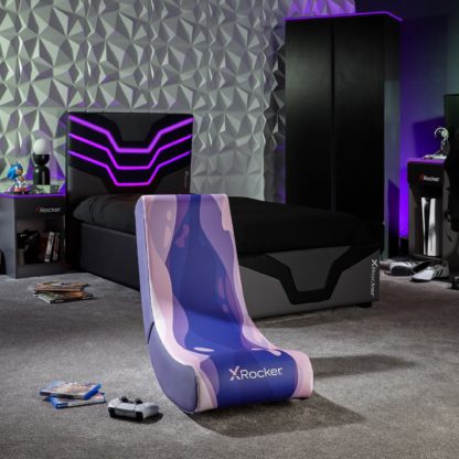 An Image of X Rocker Video Rocker Gaming Chair Blue