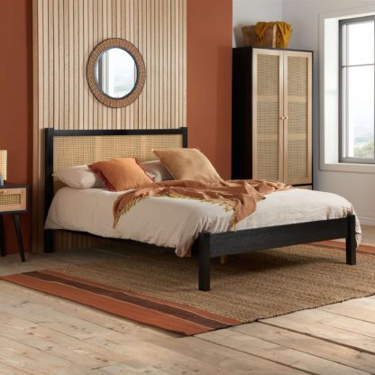 An Image of Birlea Croxley Rattan Bed Brown