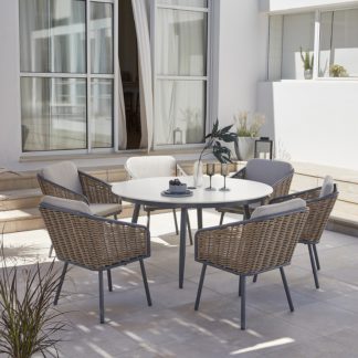 An Image of Alba 6 Seater Garden Dining Set