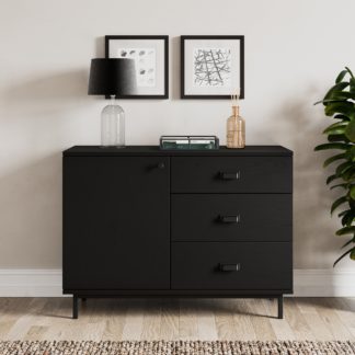 An Image of Fulton Small Sideboard, Black Oak Fulton Black Oak