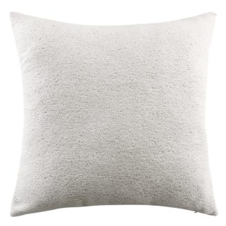 An Image of Large Chenille Cushion - 58x58cm - Natural
