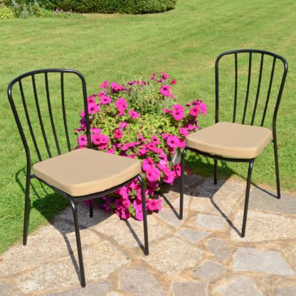 An Image of Set of 2 Milton Bistro Chairs Black