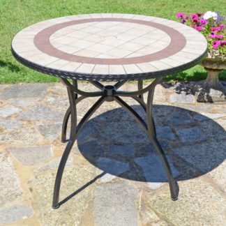 An Image of Henderson 91cm Patio Table Brown