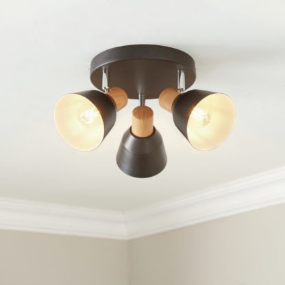 88f5531f844e50602918b943acca8d2c956714b7fa3cc5a35056251b85b17588.jpg An Image of Camber Lighting Larren Metal 3 Light Spotlight Plate - Black