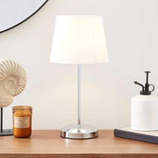 An Image of Jali Dimmable Touch Table Lamp Ivory