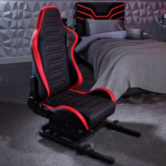 An Image of X Rocker Racing Chicane Racing Seat with Sliders for XR Racing Rig Black