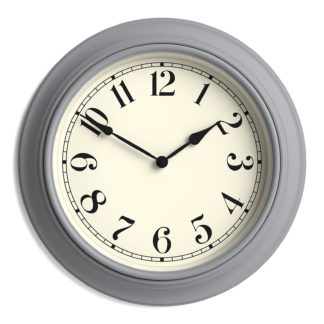 An Image of Kitchen Wall Clock - 40cm - Grey