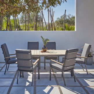 An Image of Adelaide 6 Seater Garden Dining Set