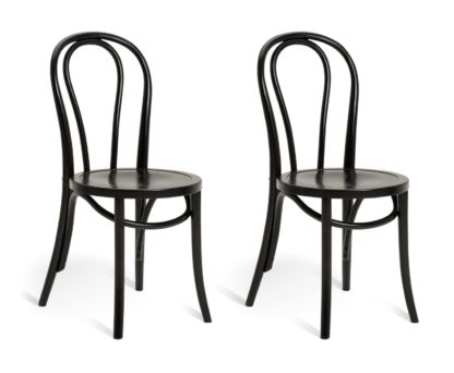 e59b1206e2d68687fc546804a75efab1be8c9cdad9471dfdda76c3d4380b1172.jpg An Image of Habitat Larsa Pair of Solid Wood Dining Chairs - Black