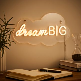 An Image of Dream Big Neon Sign Clear