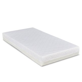 An Image of Ickle Bubba Premium Sprung Cot Mattress White