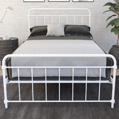 An Image of Dorel Home Wallace Metal Bed Bronze