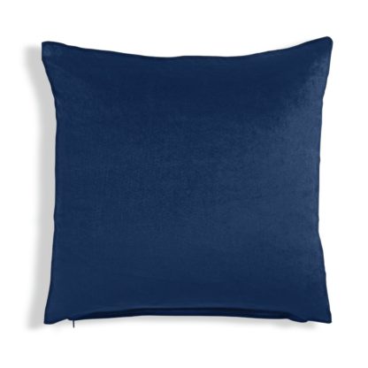 An Image of Habitat Velvet Cushion - Orange - 43x43cm