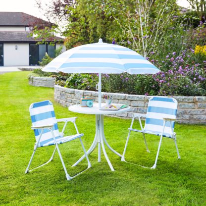 An Image of Childrens Patio Set, Ashley Blue Blue