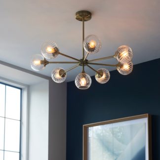 An Image of Vogue Asher 8 Light Ceiling Light Gold