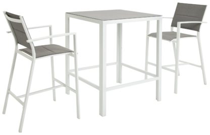 An Image of Argos Home Cristo 2 Seater Metal Garden Bistro Set