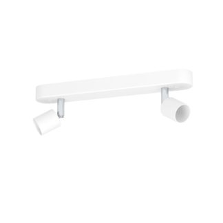 An Image of EGLO Stecci-E 2 Light Adjustable White Spotlight White