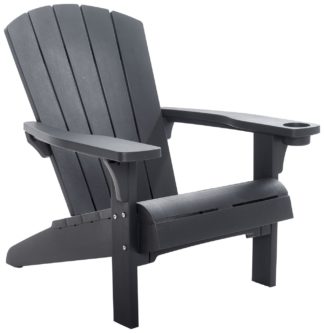 An Image of Keter Plastic Adirondack Garden Chair - Graphite