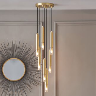 An Image of Harper Gold Metal Cluster Ceiling Fitting Gold