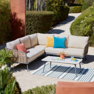 An Image of Alba Corner Garden Sofa Set