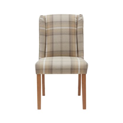 14a47a0124f13c06372a120f2dcffc1216202fd0b800919d4432f6ce7391b73c.jpg An Image of Oswald Set of 2 Dining Chairs Brown/White