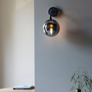 An Image of Vogue Newton Wall Light Matt Black