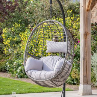 An Image of Alkham Hanging Chair Grey