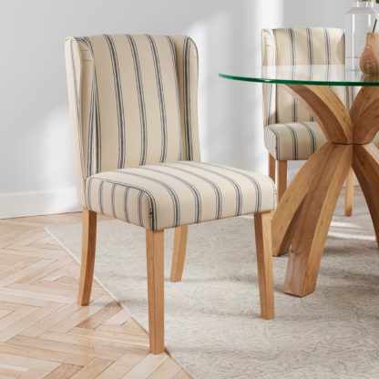 1de47d5cf31aa89f8db672934b4b58ff03b58ce9a20be80e8f7e254a3a64533b.jpg An Image of Oswald Set of 2 Dining Chairs Brown/White