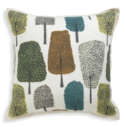 An Image of Habitat Scion Floral Cedar Cushion - Multicoloured - 43x43cm