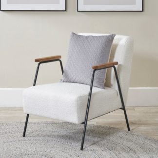An Image of Matera Boucle Chair Black