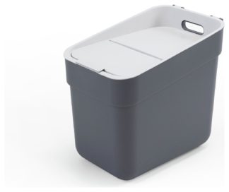 An Image of Curver 20 Litre Lift Top Recycling Bin - Grey