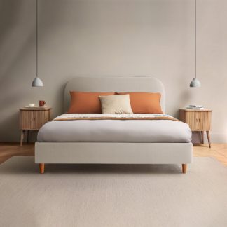 An Image of Silentnight Fara Bed Frame, Woven Dove