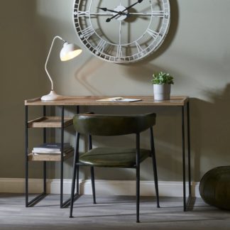 An Image of Gallery Desk, Natural Wood Effect Natural