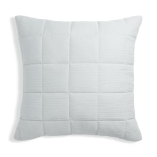 An Image of Habitat Quilted Cushion - White - 50x50cm