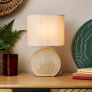 An Image of Zen Ceramic Table Lamp Cream