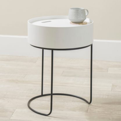 An Image of Hugo Storage Side Table Black