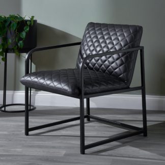 An Image of Marchetti Leather Armchair Steel