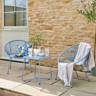 An Image of Harp String Bistro Set Ashley Blue