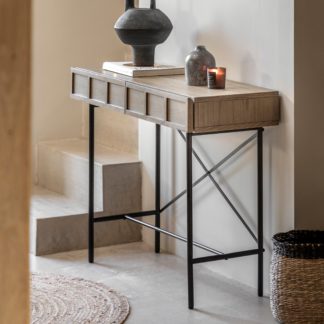 An Image of Pinxton 2 Drawer Console Table Natural